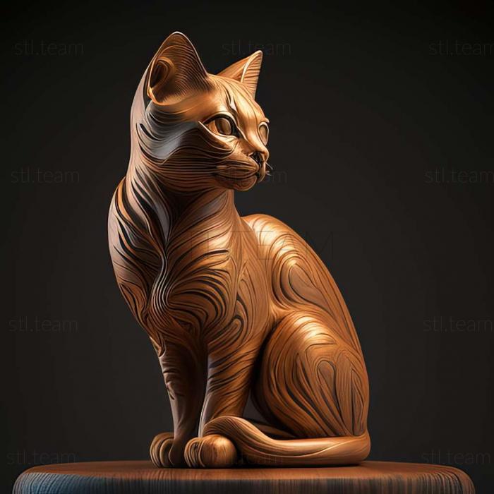 3D модель Відома тварина Gli cat (STL)